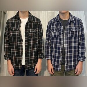 2Pcs Joe Fresh Plaid Teens Spring Shirt Size 14